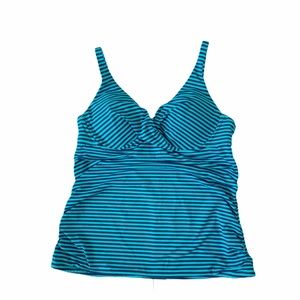APT 9 TANKINI SWIM TOP WITH ADJUSTABLE STRAPS M